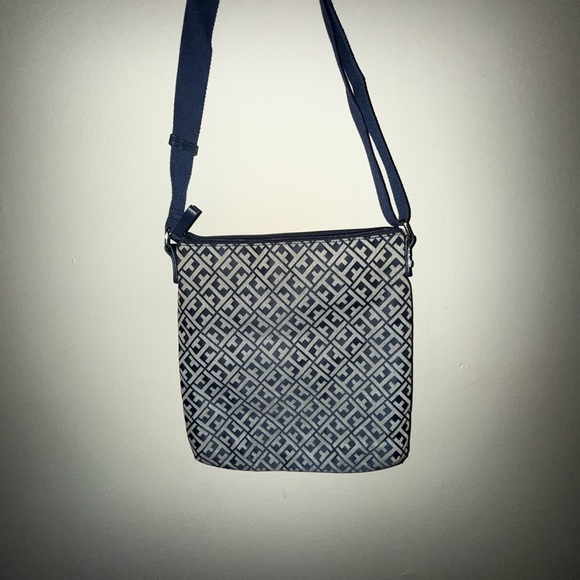 Tommy Hilfiger Blue Patterned Crossbody Bag - Picture 3 of 4